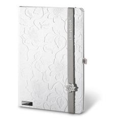 Vue Bloc-notes - Lanybook innocent passion white de couleur gris| Krokrodeal