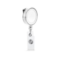 Vue Porte-badge extensible - Yeats de couleur blanc| Krokrodeal