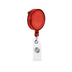 Vue Porte-badge extensible - Yeats de couleur rouge| Krokrodeal