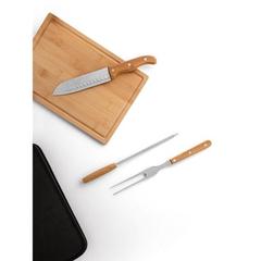 Vue Ensemble de 5 pièces pour barbecue en bois et acier inoxydable - Flare de couleur noir| Krokrodeal