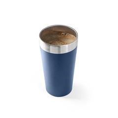 Vue Tasse de voyage en acier inoxydable 540 ml - Grace de couleur bleu| Krokrodeal