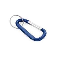 Vue Mousqueton en aluminium - Matthew de couleur bleu| Krokrodeal