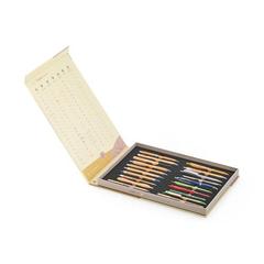 Vue Présentoir avec 20 stylos ECOlogic - Organic writing showcase de couleur -| Krokrodeal