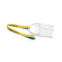 Vue Modèles standard - Sublimation mask holder duo set de couleur blanc| Krokrodeal