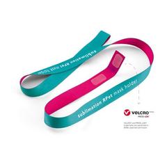 Vue Modèles standard - Sublimation rpet mask holder duo set de couleur blanc| Krokrodeal