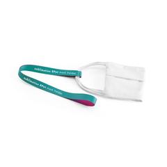 Vue Modèles standard - Sublimation rpet mask holder duo set de couleur blanc| Krokrodeal