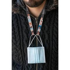 Vue générale Modèles standard - Sublimation rpet mask holder duo set | Krokrodeal