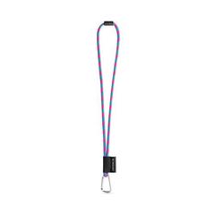 Vue Modèles standard - Lanyard tube long set ii de couleur rose| Krokrodeal