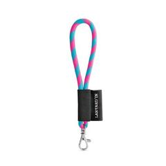Vue Modèles standard - Lanyard tube short set de couleur rose| Krokrodeal