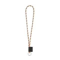 Vue Modèles standard - Lanyard tube long set i de couleur marron| Krokrodeal