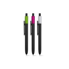 Vue générale Stylo à bille en ABS - Kiwu metallic | Krokrodeal