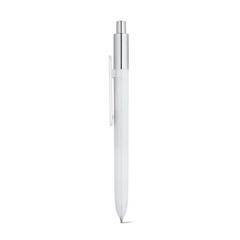 Vue générale Stylo à bille en ABS - Kiwu chrome | Krokrodeal