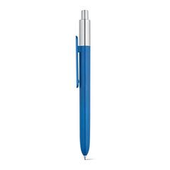 Vue générale Stylo à bille en ABS - Kiwu chrome | Krokrodeal