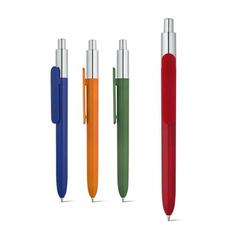 Vue générale Stylo à bille en ABS - Kiwu chrome | Krokrodeal