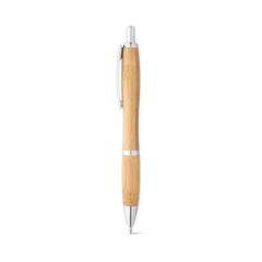Stylo en bambou avec clip - Nicole publicitaire pas cher