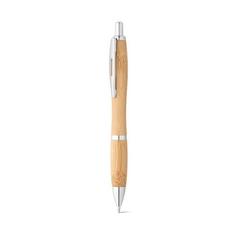 Vue Stylo en bambou avec clip - Nicole de couleur beige| Krokrodeal
