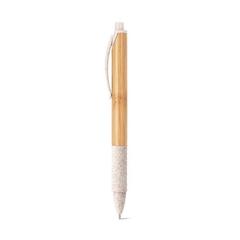 Vue Stylo en bambou avec clip antidérapant - Kuma de couleur beige| Krokrodeal