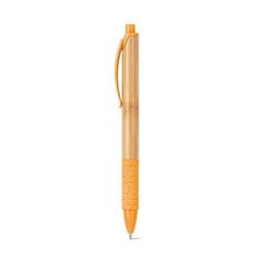 Vue Stylo en bambou avec clip antidérapant - Kuma de couleur orange| Krokrodeal