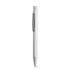 Vue Stylo en aluminium avec clip - Lea de couleur gris| Krokrodeal