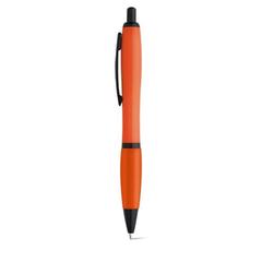 Vue Stylo à bille avec clip en métal - Funk de couleur orange| Krokrodeal