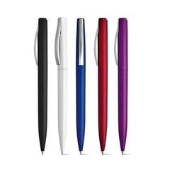 Vue générale Stylo en ABS et mécanisme twist - Aroma | Krokrodeal