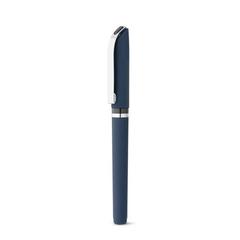 Vue Stylo à bille ABS avec clip métallique - Bolt de couleur bleu| Krokrodeal