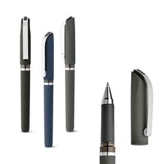 Vue générale Stylo à bille ABS avec clip métallique - Bolt | Krokrodeal