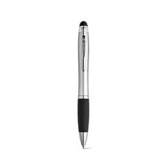 Vue Stylo à bille avec logo rétroéclairé - Helios de couleur gris| Krokrodeal