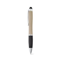 Vue Stylo à bille avec logo rétroéclairé - Helios de couleur jaune| Krokrodeal