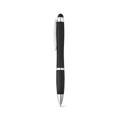 Vue Stylo à bille avec logo rétroéclairé - Helios de couleur noir| Krokrodeal
