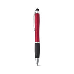 Vue Stylo à bille avec logo rétroéclairé - Helios de couleur rouge| Krokrodeal