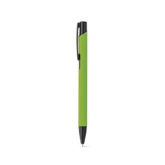 Vue Stylo en aluminium avec finition en caoutchouc - Poppins de couleur vert| Krokrodeal