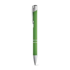Vue Stylo en aluminium avec finition en caoutchouc - Beta soft de couleur vert| Krokrodeal