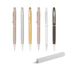 Vue générale Stylo à bille en métal avec pointe tactile - Julie | Krokrodeal