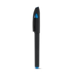Vue Stylo avec capuchon et clip en ABS - Spacial de couleur bleu| Krokrodeal