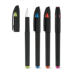 Vue générale Stylo avec capuchon et clip en ABS - Spacial | Krokrodeal