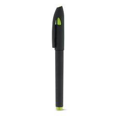 Vue Stylo avec capuchon et clip en ABS - Spacial de couleur vert| Krokrodeal