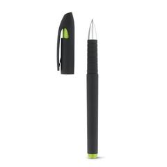 Vue Stylo avec capuchon et clip en ABS - Spacial de couleur vert| Krokrodeal
