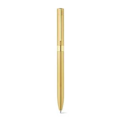 Vue Stylo en aluminium avec mécanisme twist - Clare de couleur jaune| Krokrodeal