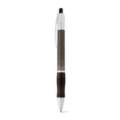 Vue Stylo à bille avec antidérapant - Slim bk de couleur noir| Krokrodeal