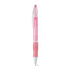 Vue Stylo à bille avec antidérapant - Slim bk de couleur rose| Krokrodeal