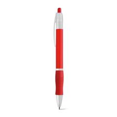 Vue Stylo à bille avec antidérapant - Slim bk de couleur rouge| Krokrodeal