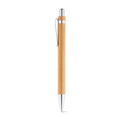 Vue Kit stylo bille et porte-mine en bambou - Greeny de couleur beige| Krokrodeal