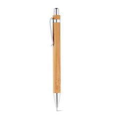 Vue Kit stylo bille et porte-mine en bambou - Greeny de couleur beige| Krokrodeal