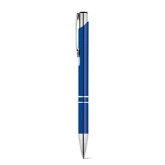 Vue Stylo en aluminium avec clip - Beta bk de couleur bleu| Krokrodeal