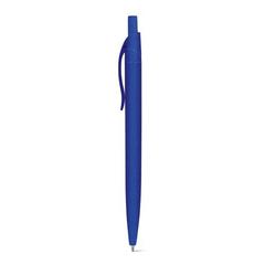 Vue Stylo bille en fibre de paille de blé et ABS - Camila de couleur bleu| Krokrodeal