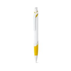 Vue Stylo à bille avec antidérapant - Molla de couleur jaune| Krokrodeal