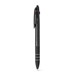 Vue Stylo à bille multifonction avec écriture 3 en 1 - Multis de couleur noir| Krokrodeal