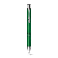 Vue Stylo à bille avec clip en métal - Beta plastic de couleur vert| Krokrodeal