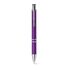 Vue Stylo à bille avec clip en métal - Beta plastic de couleur violet| Krokrodeal
